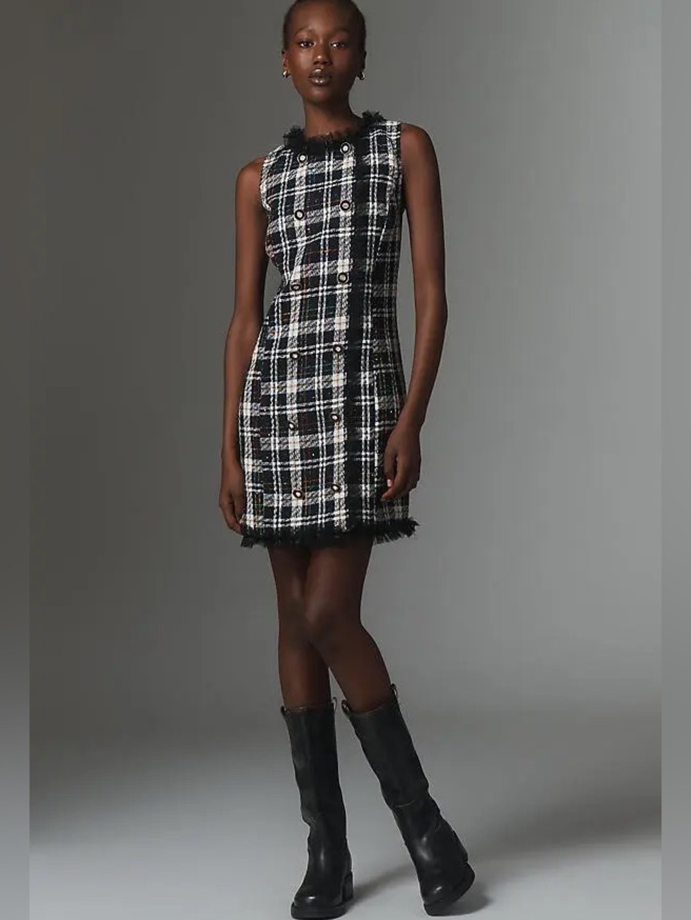 Walter Baker Marie Tweed Mini Dress - Picture 2 of 6